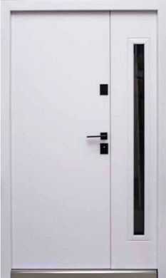 Входные двери Berez Street S LOFT/RIO, Антрацит/Белый атласный